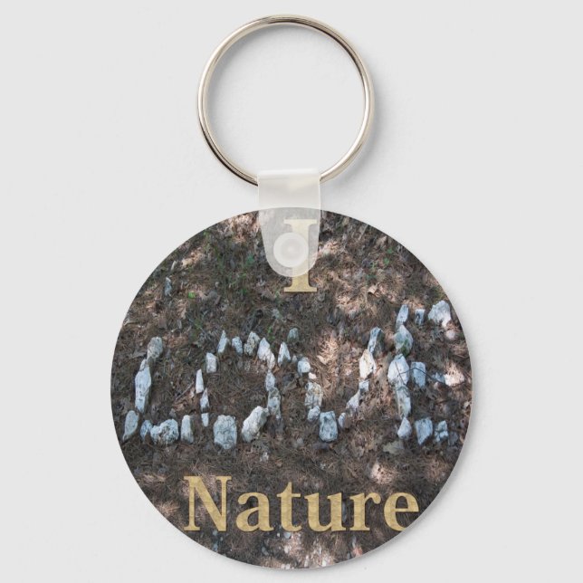 Porte-clés I Love Nature Vêtements et cadeaux (Recto)