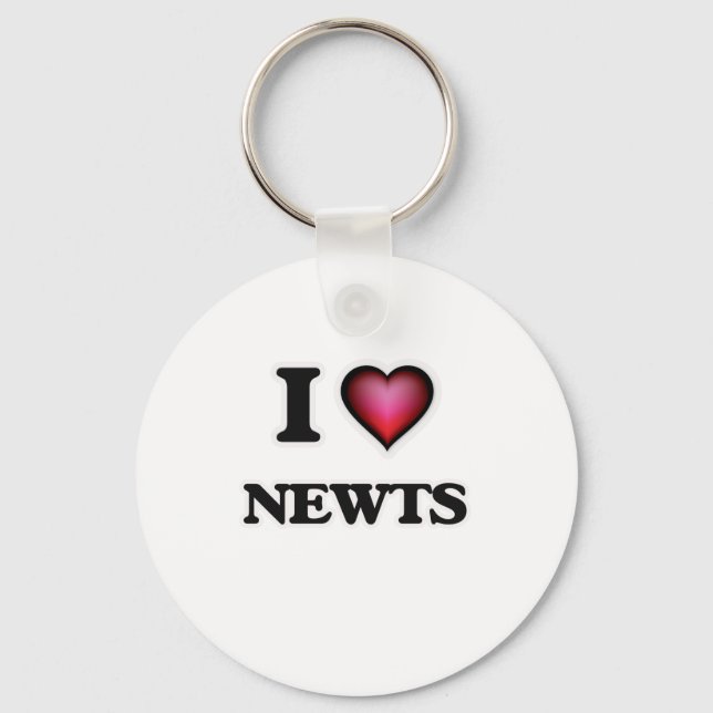 Porte-clés I Love Newts (Recto)