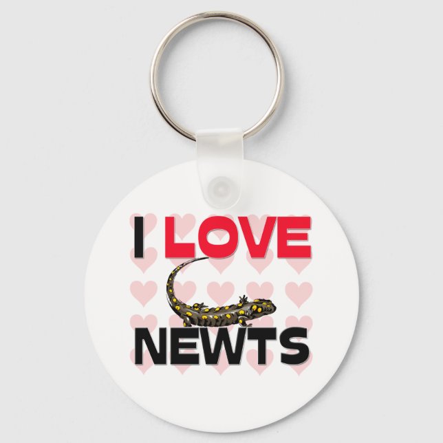 Porte-clés I Love Newts (Recto)