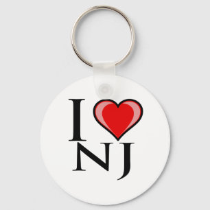 Porte-clés I Love NJ - New Jersey