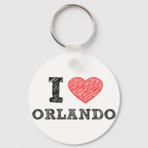 Porte-clés I-Love-Orlando