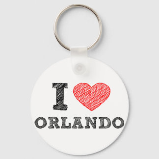 Porte-clés I-Love-Orlando
