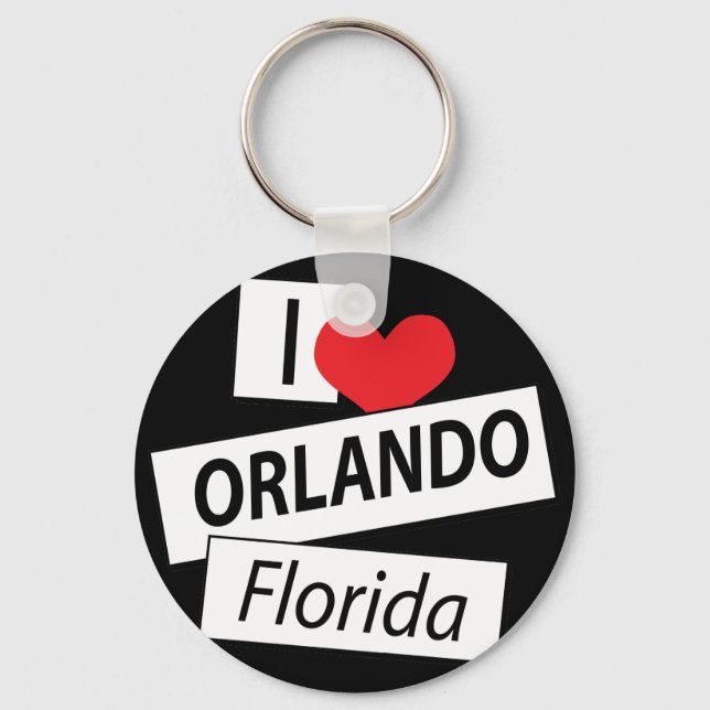 Porte-clés I Love Orlando Florida (Recto)