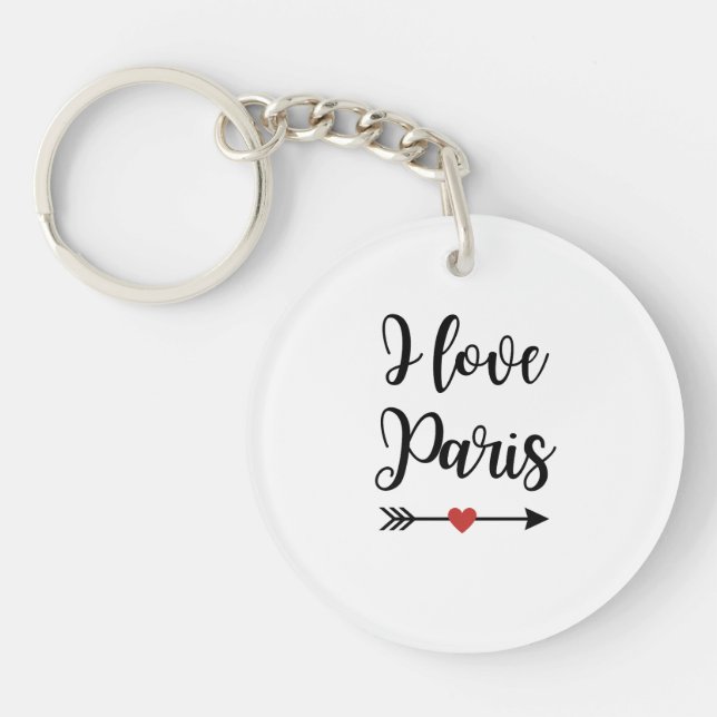 Porte-clés I love Paris (Devant)