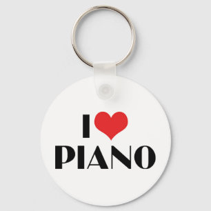 Porte-clés I Love Piano Keychain