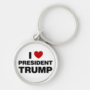 Porte-clés I Love Président Trump Heart
