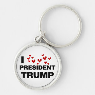 Porte-clés I Love President Trump Hearts