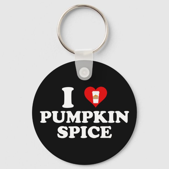 Porte-clés I Love Pumpkin Spice (Recto)