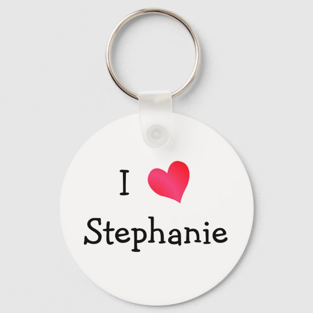 Porte-clés I Love Stephanie (Recto)