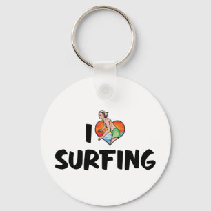 Porte-clés I Love Surfing Porte - clé