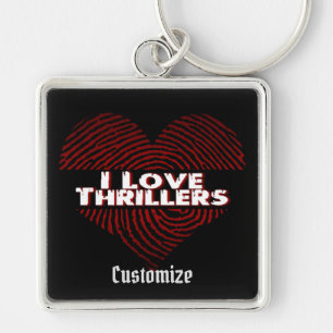 Porte-clés I Love Thrillers Black