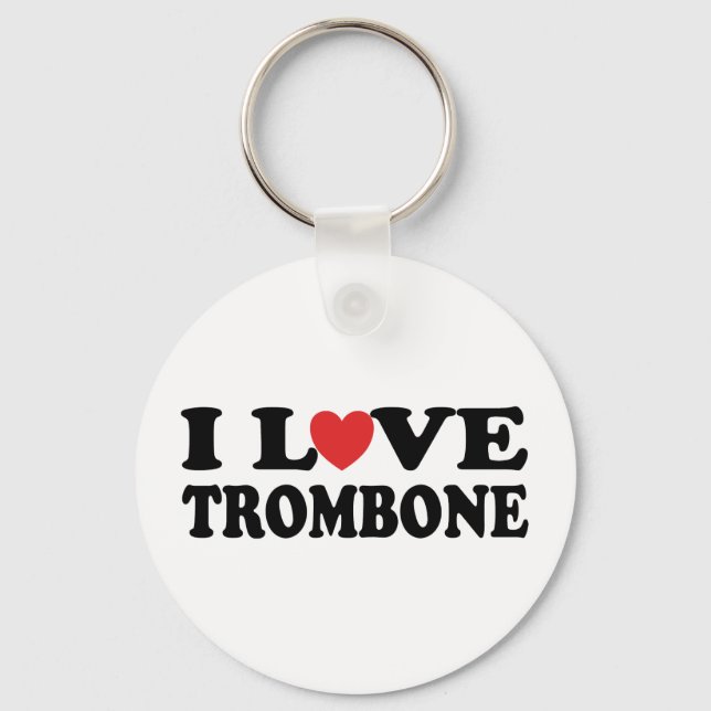 Porte-clés I Love Trombone (Recto)