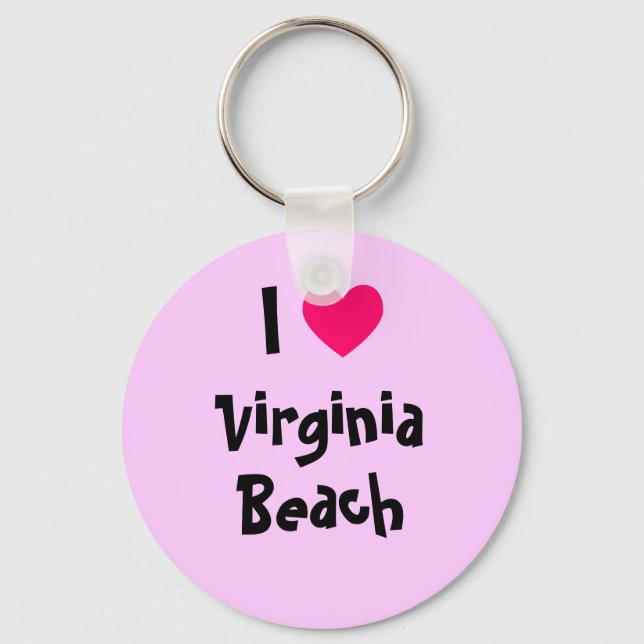 Porte-clés I Love Virginia Beach (Recto)