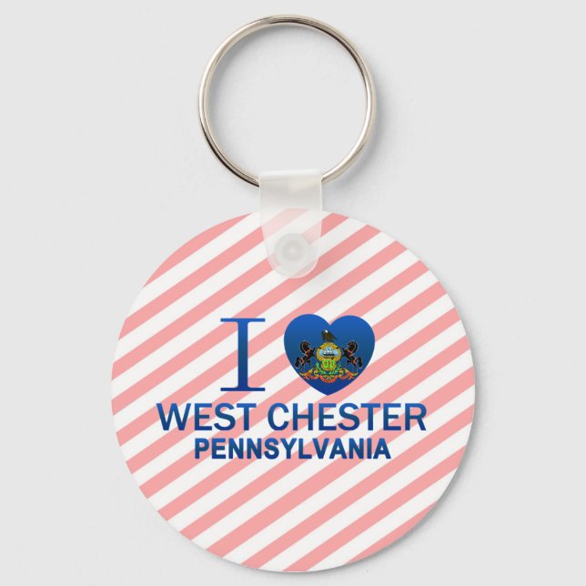 Porte-clés I Love West Chester, PA (Recto)