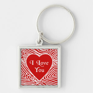 Porte-clés I Love You Heart Keychain