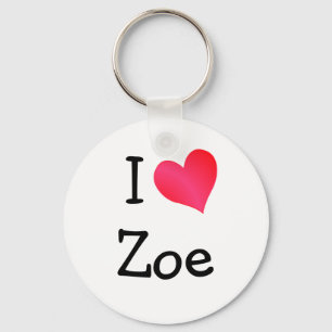 Porte-clés I Love Zoe