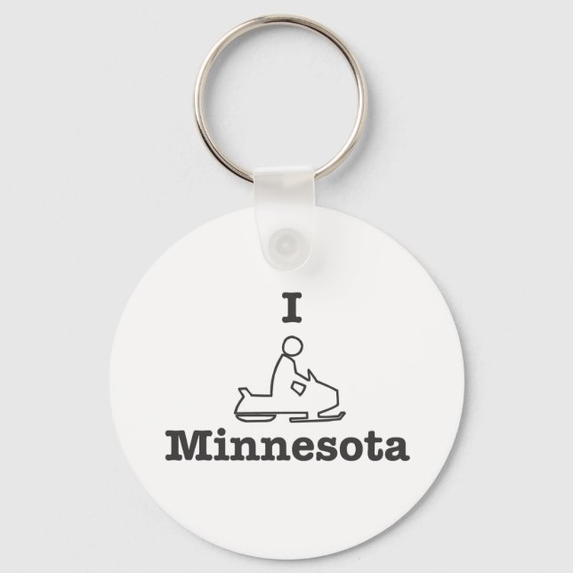 Porte-clés I Motoneige Minnesota (Recto)