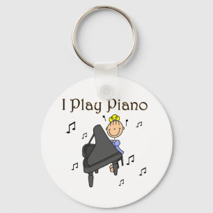 Porte-clés I Play Piano T-shirts and Gifts