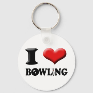 Porte-clés I porte - clé de bowling de coeur