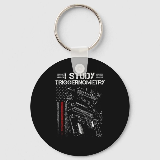 Porte-clés I Study Triggernometry Gun Veteran Christmas  (Recto)