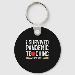 Porte-clés I Survived Pandemic Teaching 2020 2021 Apple