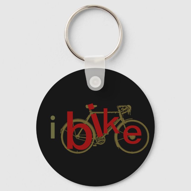 Porte-clés ibike ~ vélo d'amour (Recto)