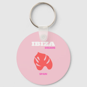 Porte-clés Ibiza, Espagne, Preppy, Salle Preppy, Rose