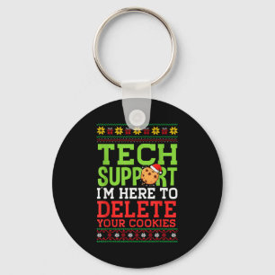 Porte-clés Ici, le support technique de Noël pour supprimer l