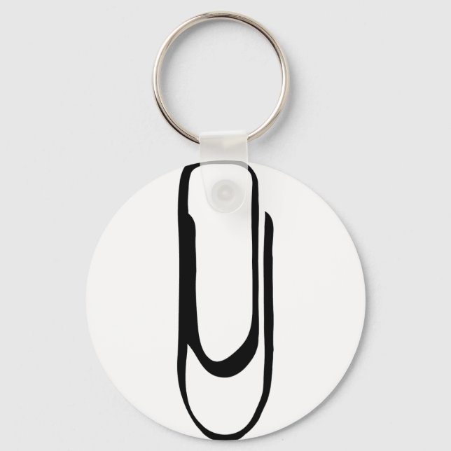 Porte-clés icône de clip papier (Recto)