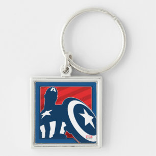 Porte-clés Icône de silhouette de Captain America