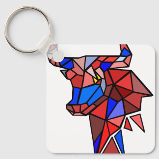 Porte-clés icône de taureau moderne – Style Zodiaq