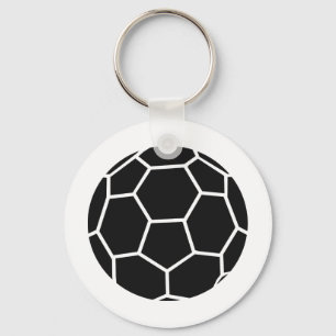 Porte-clés icône noire de handball