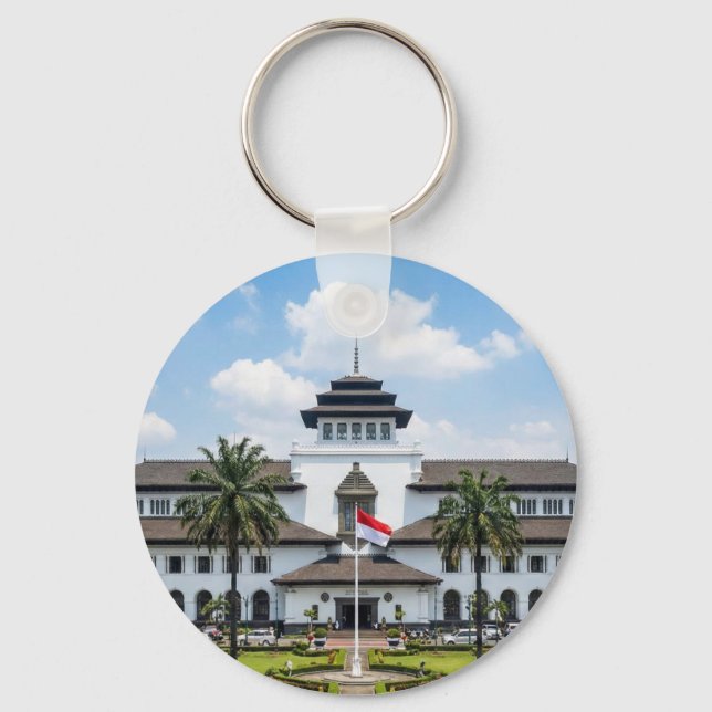 Porte-clés Iconic Gedung Sate Bandung Indonesia Keychain (Recto)