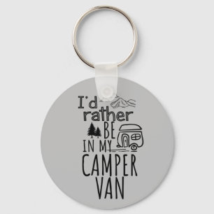 Porte-clés I'd Rather Be In My Camper Van Button Keychain