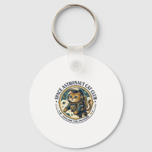 Porte-clés Idée cadeau papa chat astronaute spatial - Astrona