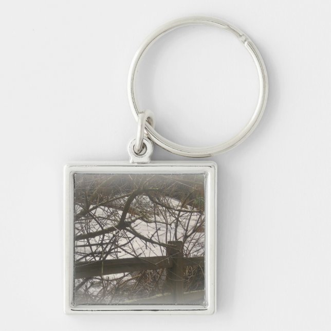 Porte-clés Idée de cadeau Forêt Rustique (Devant)