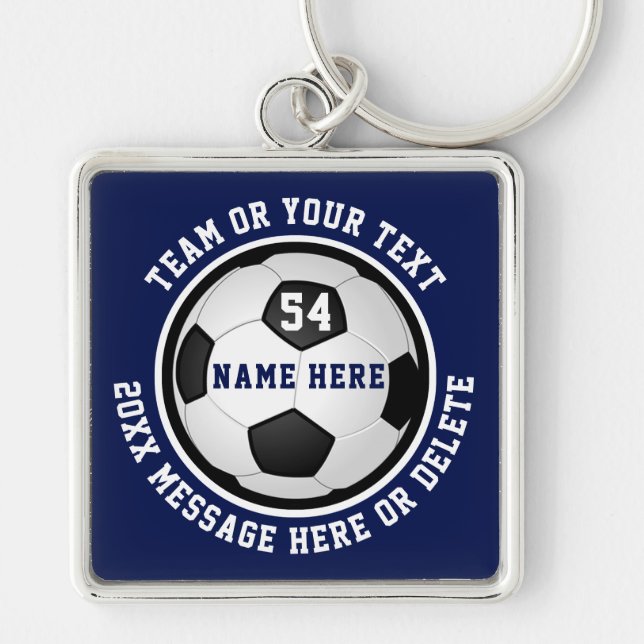 Porte-clés Idées cadeaux de soccer personnalisées pour les jo (Devant)