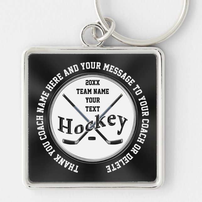 Porte-clés Idées Cadeaux Personnelles De Hockey Sur Glace, Ho (Devant)
