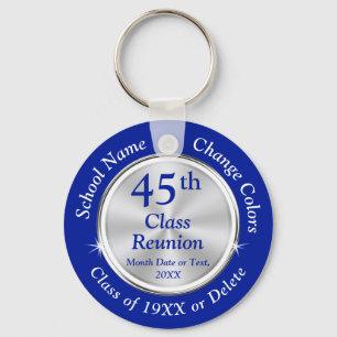Porte-clés Idées de réunion de 45e classe, modifier les COULE