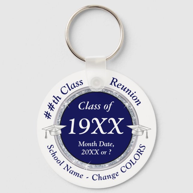 Porte-clés Idées de Réunion de Classe peu coûteuses, Réunion  (Recto)
