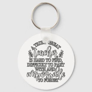 Porte-clés Idées du jour de reconnaissance de l'enseignant