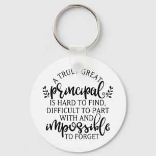 Porte-clés Idées principales de la journée d'appréciation