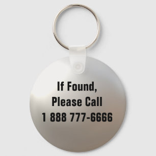 Porte-clés If Found, Call... Keychain