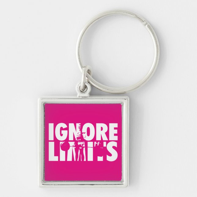Porte-clés IGNORE LIMITS - Motivation pour l'haltérophilie de (Devant)