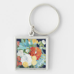 Porte-clés III floral de minuit