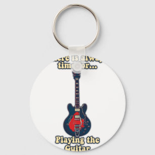 Porte-clés Il est toujours temps de jouer de la guitare