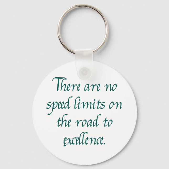 Porte-clés Il n'y a pas de limites de vitesse (Recto)