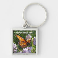 Il ya toujours Hope Monarch Butterfly Floral