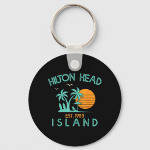Porte-clés Île de Hilton Head Caroline du Sud Plage Tropicale