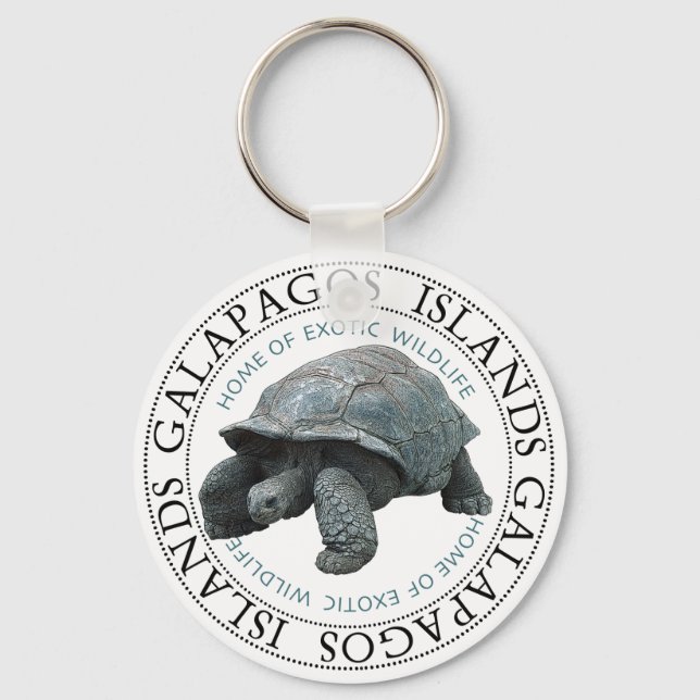 Porte-clés Îles Galapagos Tortoise Porte - clé (Recto)